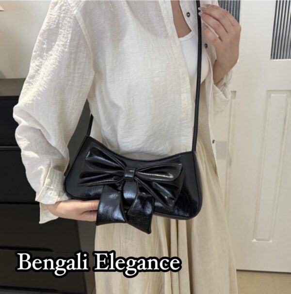 Simple Niche Bow Armpit Bag for Women - Image 4