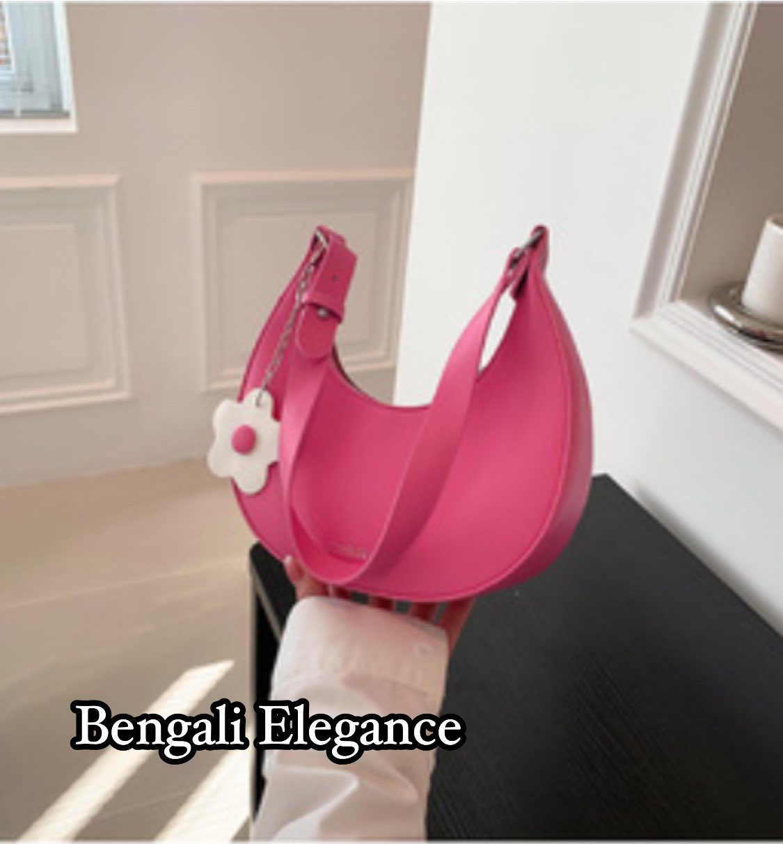 Half-Moon Women's Bags Simple Candy Color