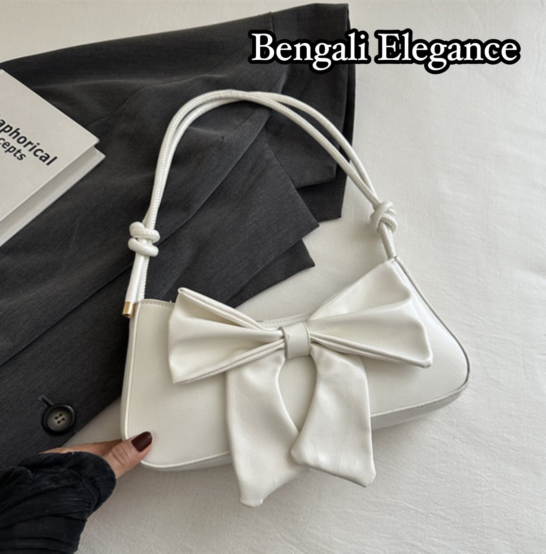 Simple Niche Bow Armpit Bag for Women